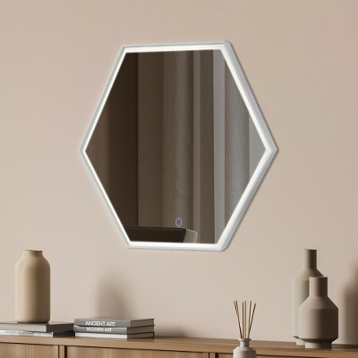 LED 간접 - 비비안 6각 (정) 거울 벽거울